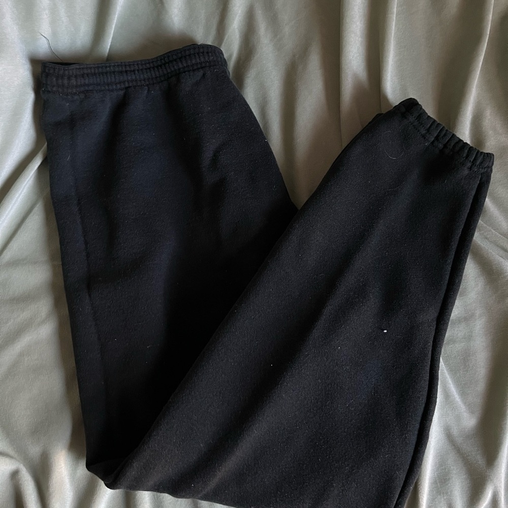 thick black sweatpants